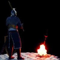 Faraam Knight armor from Dark Souls 3D print model - Thumbnail 5