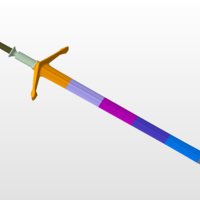 Faraam Knight Shield and Sword from Dark Souls 3D print model - Thumbnail 3