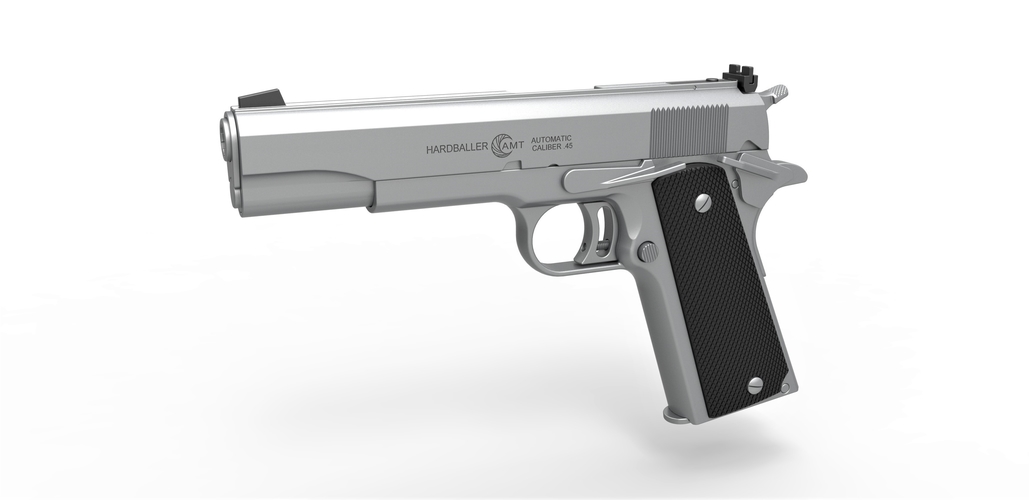 Pistol AMT Hardballer 3D Print 402557