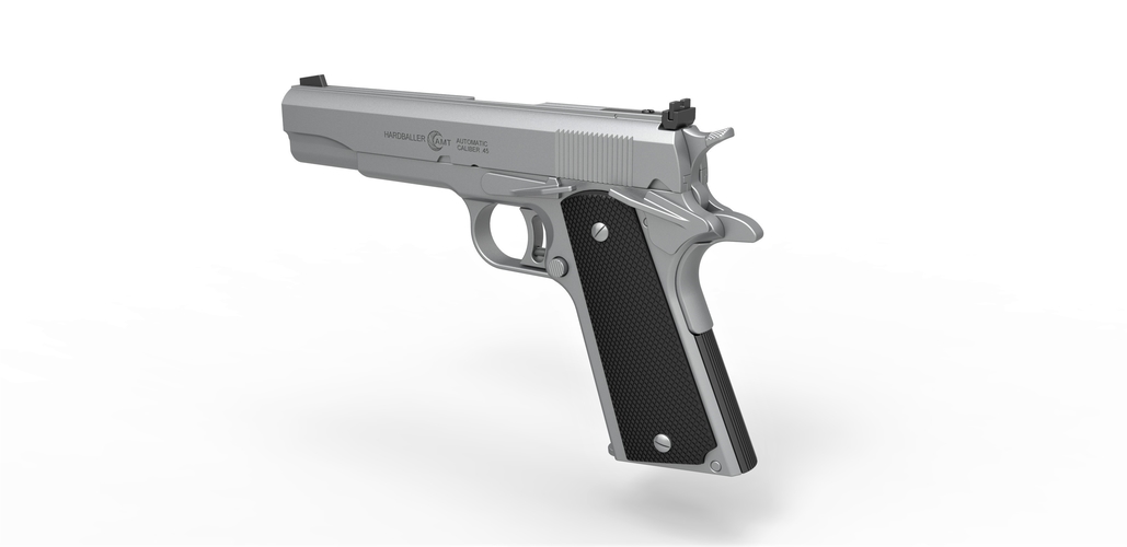 Pistol AMT Hardballer 3D Print 402565