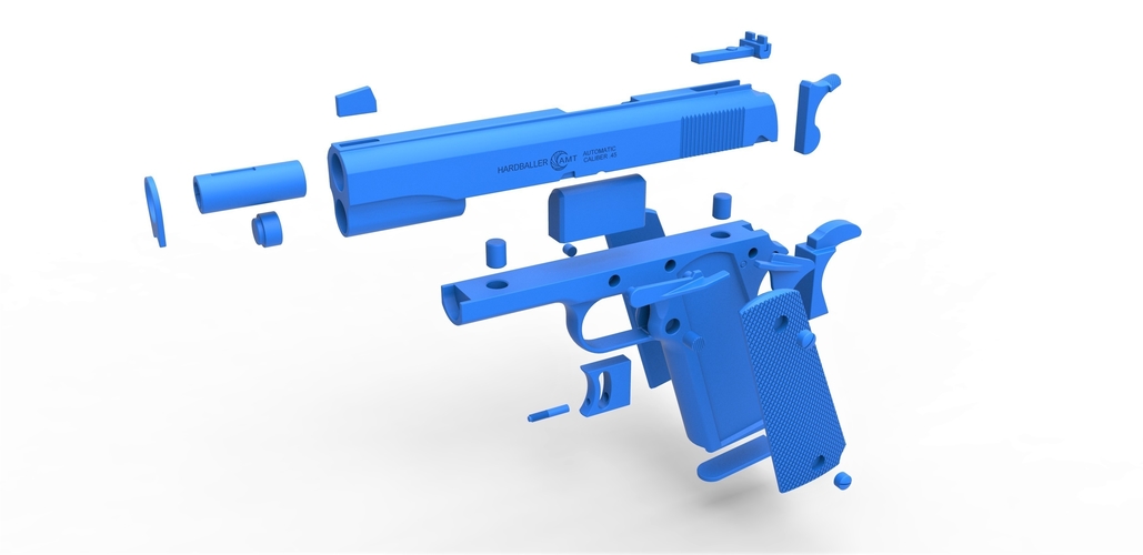 Pistol AMT Hardballer 3D Print 402571