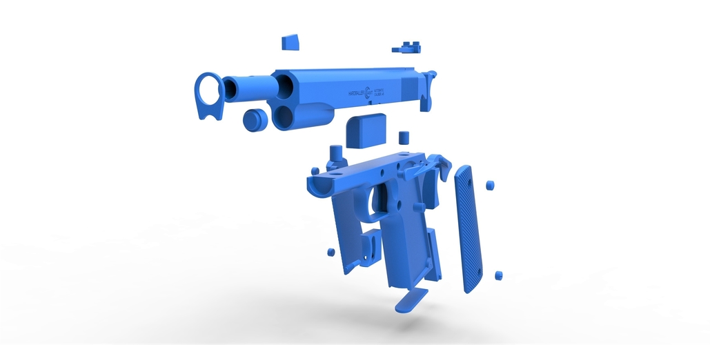 Pistol AMT Hardballer 3D Print 402573