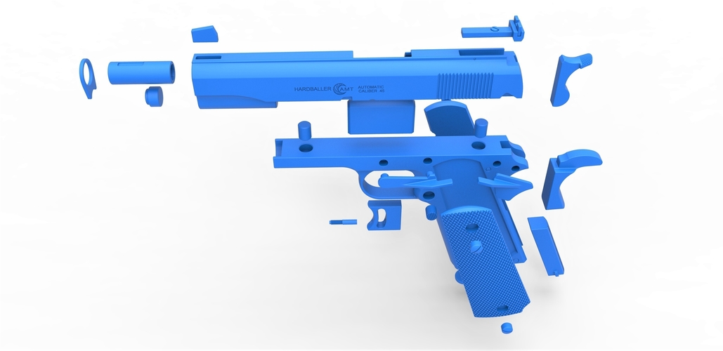 Pistol AMT Hardballer 3D Print 402575
