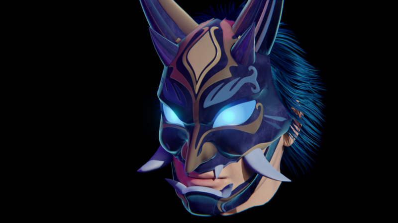 Xiao mask from Genshin Impact