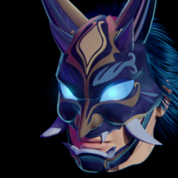 Xiao mask from Genshin Impact - Thumbnail 1