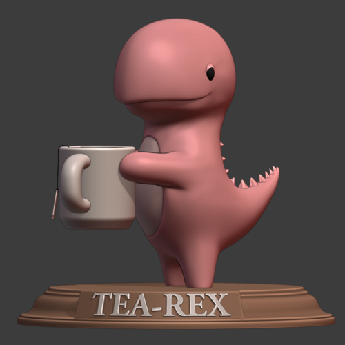 Tea-Rex figure 3D Print 402607