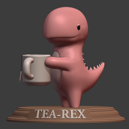 Tea-Rex figure 3D Print 402608