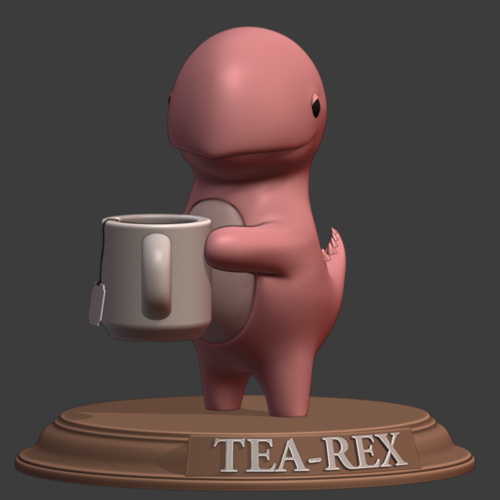 Tea-Rex figure 3D Print 402609