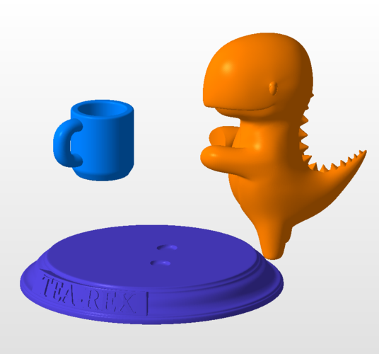 Tea-Rex figure 3D Print 402610