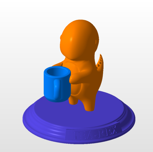 Tea-Rex figure 3D Print 402611