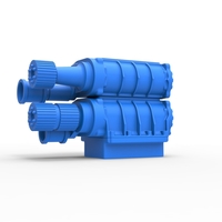 Diecast double Supercharger Scale 1:25 - Thumbnail 2