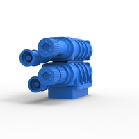 Diecast double Supercharger Scale 1:25 - Thumbnail 4