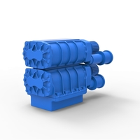 Diecast double Supercharger Scale 1:25 - Thumbnail 12