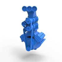 Diecast V8 engine double supercharger 1:25 - Thumbnail 3