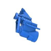 Diecast V8 engine double supercharger 1:25 - Thumbnail 11