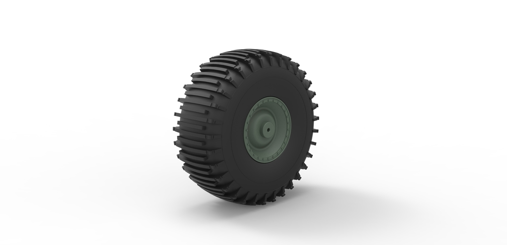 Diecast Offroad wheel 37 Scale 1:20 3D Print 402958