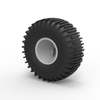 Small Diecast Offroad wheel 38 Scale 1:20 3D Printing 402961