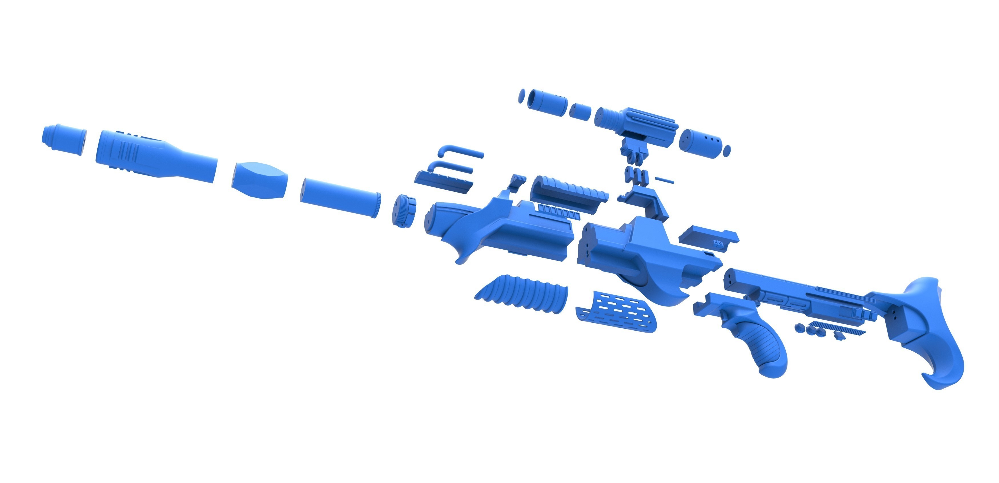 Track 06. Grizzly Rifle 3d Printed. Sensb3fi06.