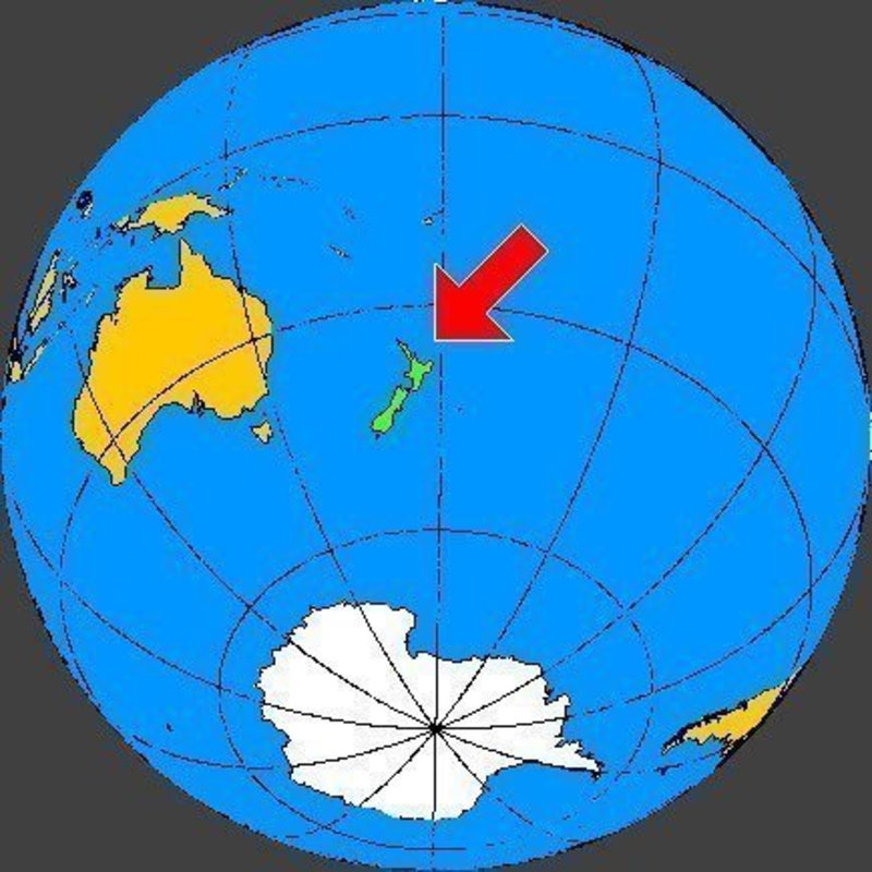 Basic map of New Zealand