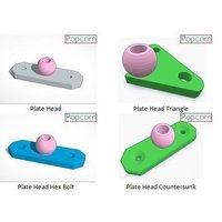 Popcorn Head Plates - Thumbnail 1