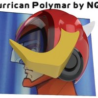 Small Hurrican Polymar MANGA helmet 3D Printing 40362
