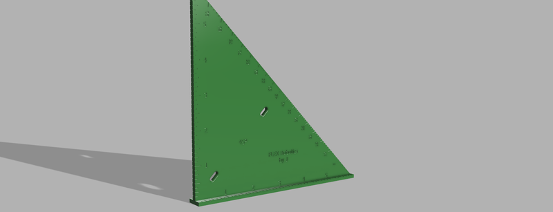 Square /straight edge 6x6 inches and degrees 1-90 "speed square"