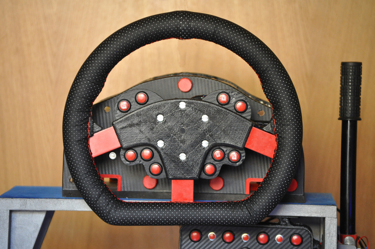 Simracing ForceFeedback Base for Steering wheel 3D Print 404065
