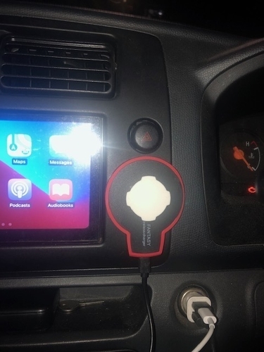 Quad lock Adapters to use on any wireless charger for the car  3D Print 404095