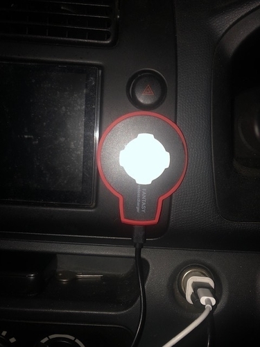 Quad lock Adapters to use on any wireless charger for the car  3D Print 404096