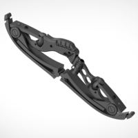 Collapsible Hawkeye bow 3D print model - Thumbnail 4