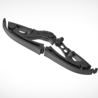 Collapsible Hawkeye bow 3D print model - Thumbnail 5