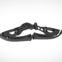 Collapsible Hawkeye bow 3D print model - Thumbnail 7