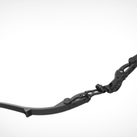 Collapsible Hawkeye bow 3D print model - Thumbnail 14