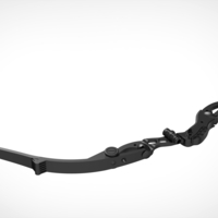 Collapsible Hawkeye bow 3D print model - Thumbnail 15