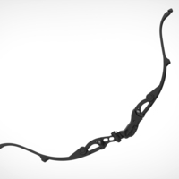 Collapsible Hawkeye bow 3D print model - Thumbnail 18