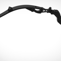 Collapsible Hawkeye bow 3D print model - Thumbnail 20