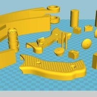 Collapsible Hawkeye bow 3D print model - Thumbnail 23