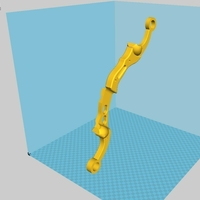 Collapsible Hawkeye bow 3D print model - Thumbnail 24
