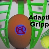 Small ADAPTIVE GRIPPER-ROBOTIC HAND WITH THREE FINGERS 3D Printing 404265