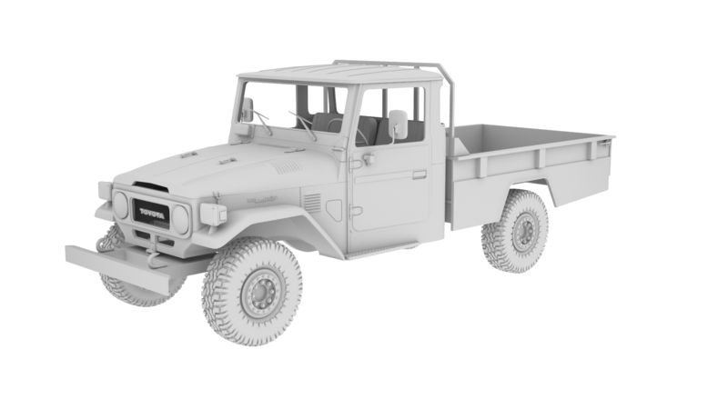 Toyota FJ45 '85 pickup 1/10 scale