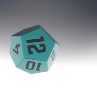 Dice d12 game ready PBR Low-poly - Thumbnail 4
