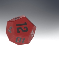 Dice d12 game ready PBR Low-poly - Thumbnail 9