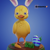 Small Pyogi Easter Little Chicken 3D Printing 404333