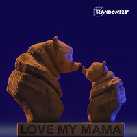 Small Mother's Day (Bear) Statue 3D Printing 404349