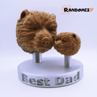 Small Father's Day (Bear) Statue 3D Printing 404356