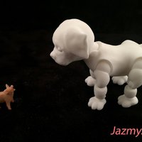3d Jointed Puppy Dog - Thumbnail 3