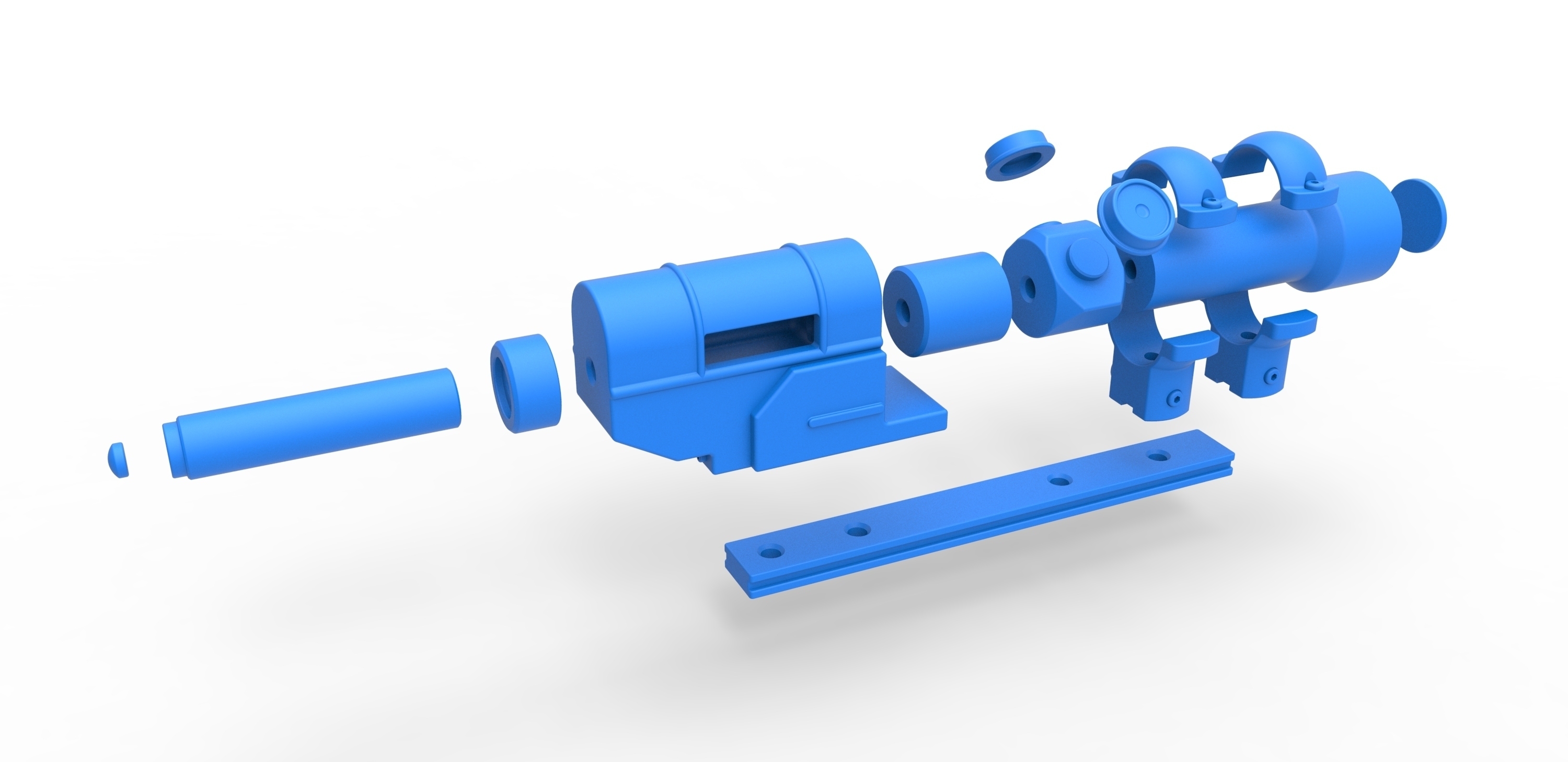 3d scope. Косплей бластер.