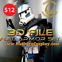 Small Star Wars Cosplay - Arc Trooper Phase 2 Armor + Blaster 3D Printing 404483