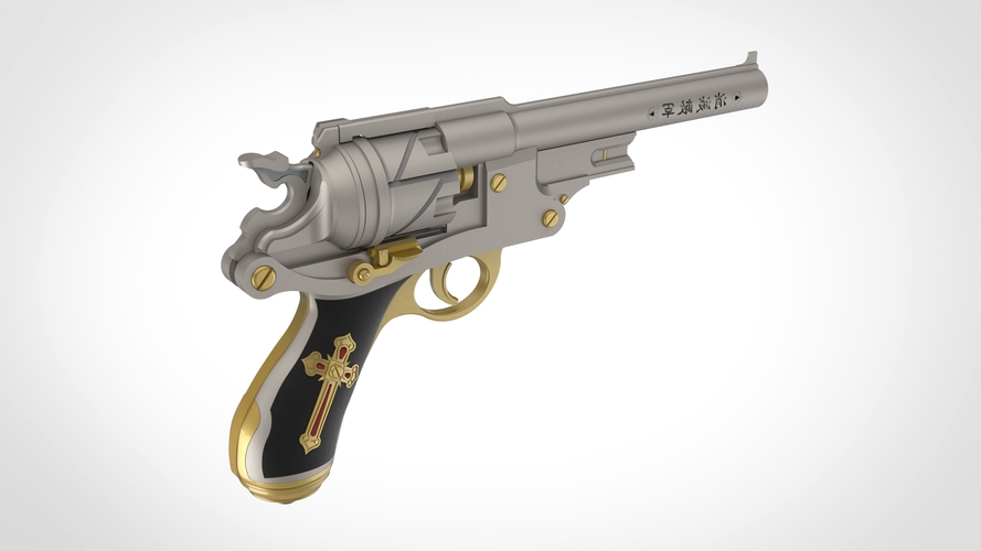 Revolver from the movie Van Helsing 2004 3D print model 3D Print 404689