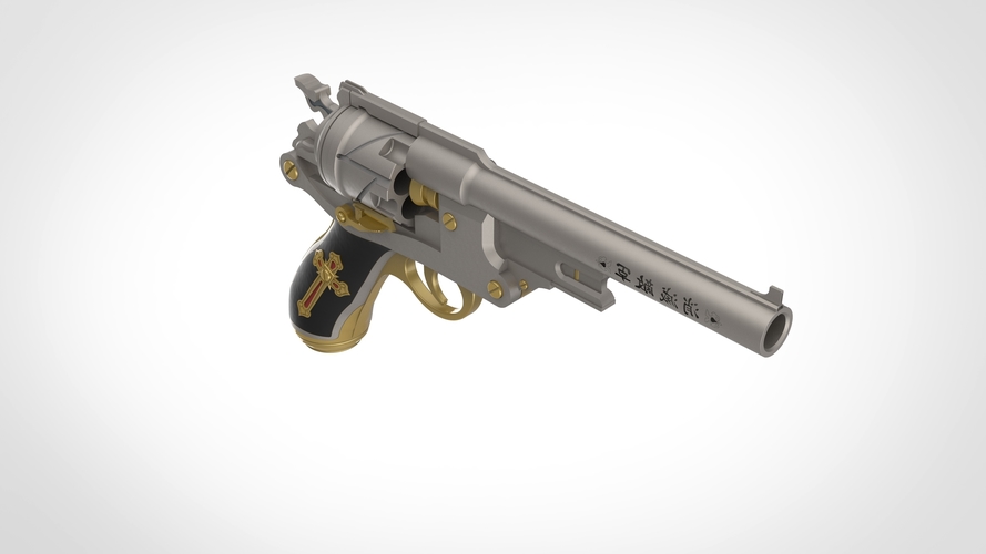 Revolver from the movie Van Helsing 2004 3D print model 3D Print 404691